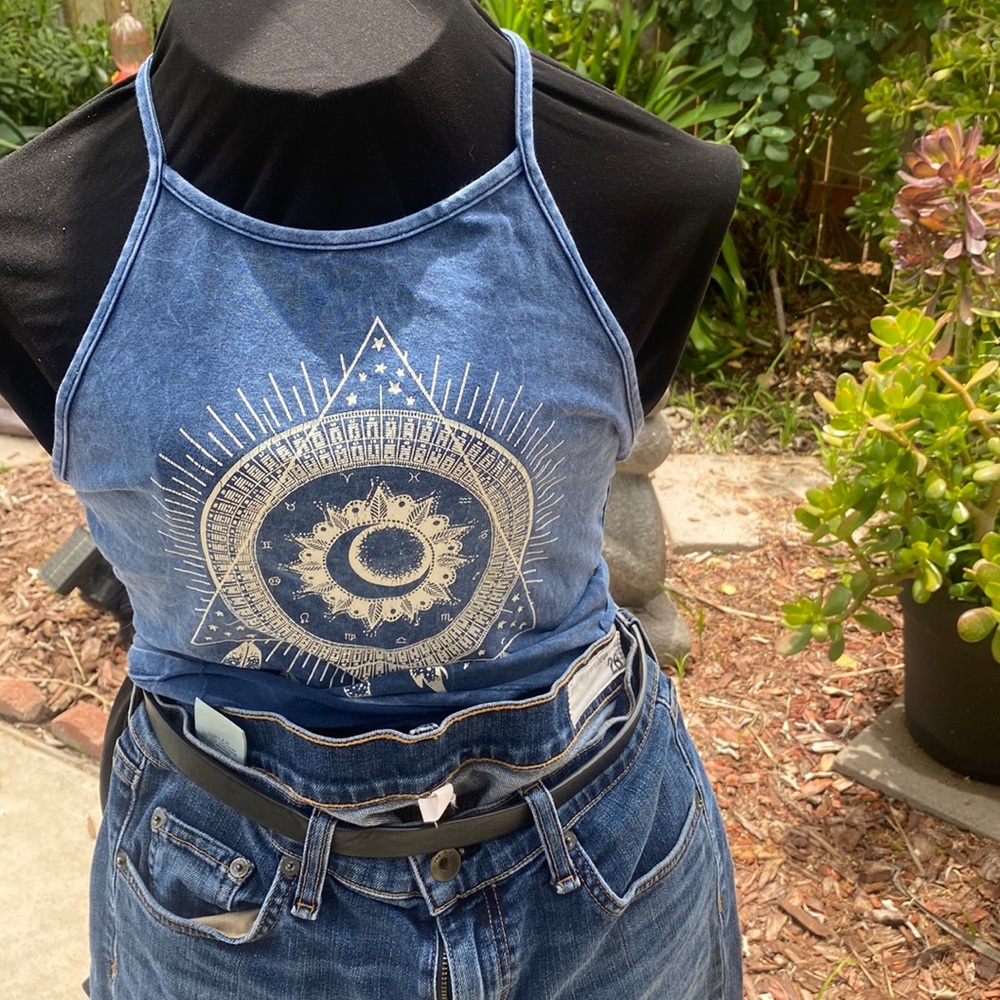 Halter blue size small
